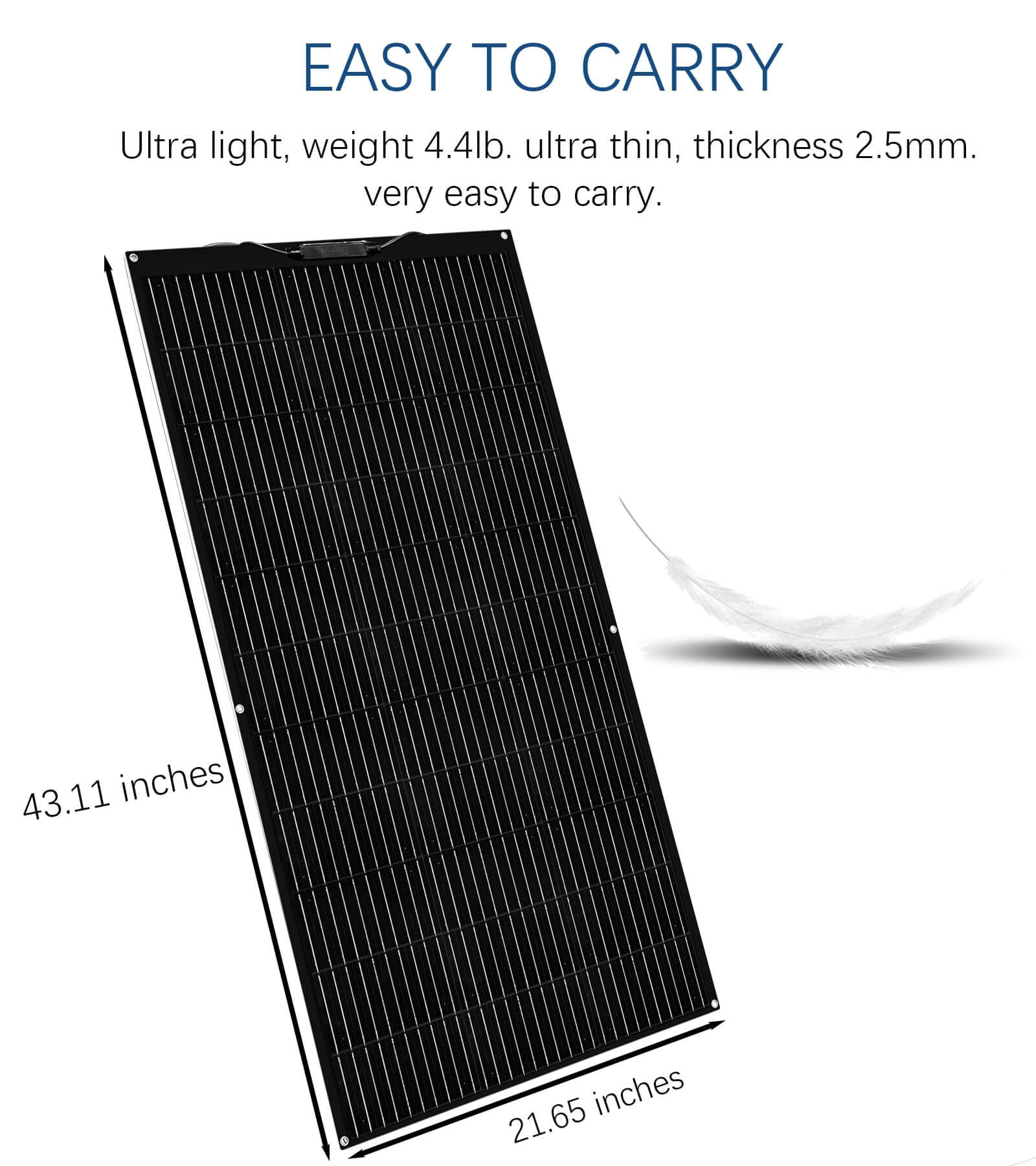 Xinpuguang 200W 12V Flexible Solar Panel Kit