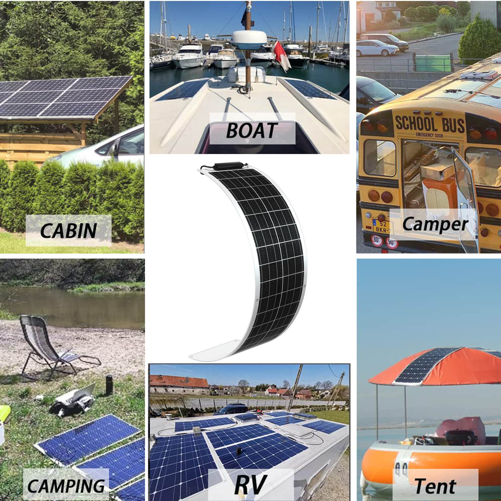 Xinpuguang  50W 12V Fleixble Solar Panel