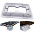 white Lot ABS Solar Panel Mounting Bracket Kits